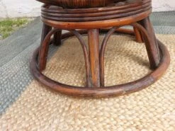 Pair Of Round Armchairs, Shell, Rattan, Wicker, Bamboo Wood -Chairly Shop 35b56f99 6398 4cd8 83de 67f056684d60