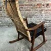 PJ Muntendam Rocking Chair In Teak And Rattan Vintage 1950 -Chairly Shop 372ca8fd 3435 485a 97d0 f88ce4ae6fc9