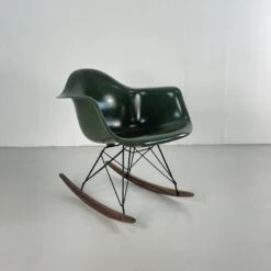 Eames Herman Miller 1950s RAR Rocking Chair In Dark Olive Green -Chairly Shop 37e54bea b32d 4dbf baa0 d84f3e4d3d21