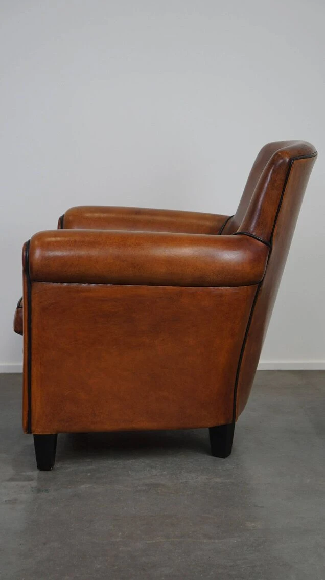 Sheepskin Leather Design Armchair/fauteuil In Excellent Condition 10 Sheepskin Leather Design Armchair/fauteuil In Excellent Condition - Image 8