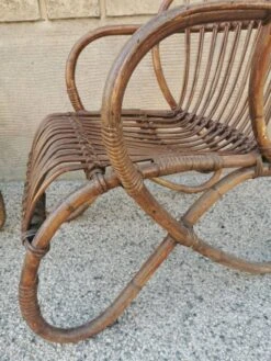 Pair Of Vintage Rattan Egg Armchairs From The 60s -Chairly Shop 393594d6 7f6e 4bbf 90d9 a1c78f2157ca