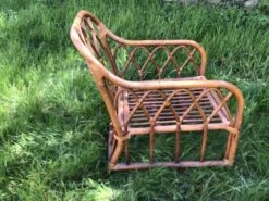 Vintage 60s/70s Bamboo Rattan Armchair -Chairly Shop 3b2729c6 524c 4034 ad8f 52d8cb367f4b