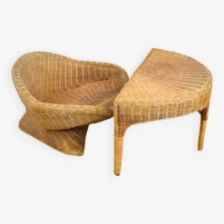 Lotus Meditation Chair And Rattan Table -Chairly Shop 3c72daec 5007 4b26 9666 c3c5d12db818