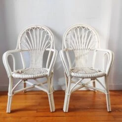 Pair Of Vintage Rattan Armchairs 1970 25 Pair Of Vintage Rattan Armchairs 1970 -Chairly Shop 3d29735e 4b1f 45fd 847b 5acc25ac2209