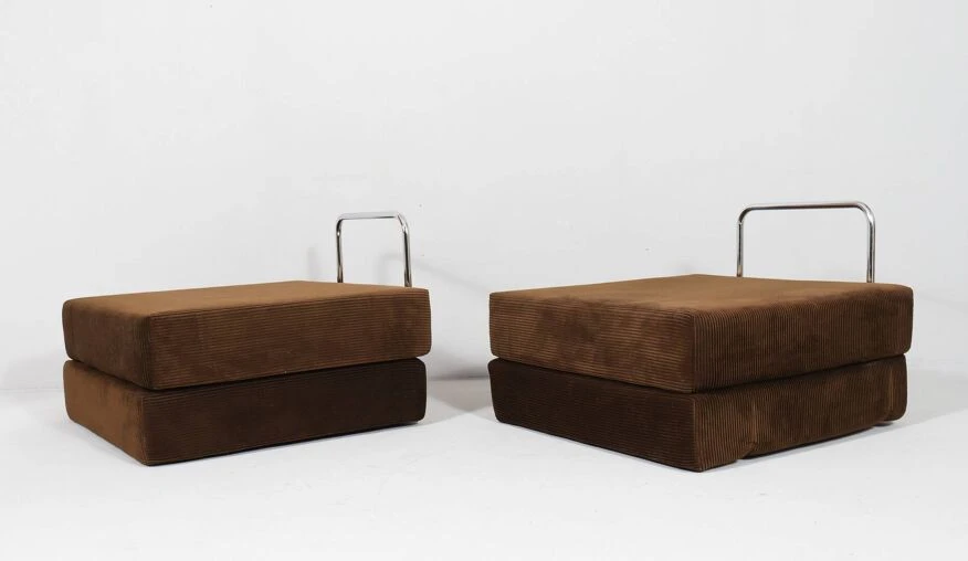 Mid-century Fold-out Sofa Elements, Germany, 1970s 12 Mid-century Fold-out Sofa Elements, Germany, 1970s - Image 10