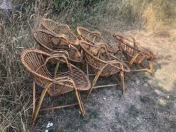 Rattan Armchairs Bamboo Wicker Vintage 60s -Chairly Shop 3ef44c7d 7816 4db6 a8c1 f61237d94f2a