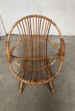 Armchair Rattan Bamboo Wicker 70s Vintage -Chairly Shop 3f4928cd 6a1f 4c76 82ef e23d8d138b20
