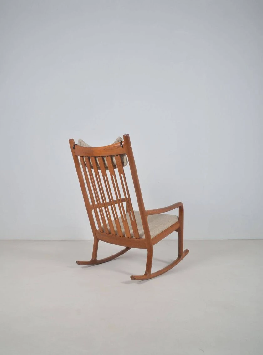 Danish Rocking Chair Designed By Hans Olsen For Juul Kristensen, 1960s 3 Danish Rocking Chair Designed By Hans Olsen For Juul Kristensen, 1960s