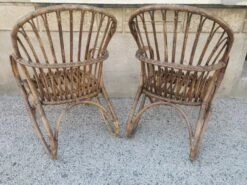Pair Of Vintage Rattan Egg Armchairs From The 60s -Chairly Shop 3f8daef1 d83f 4a50 af80 974ac91a42f3