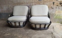 Rattan Fireside Chairs 1970s (*2) 13 Rattan Fireside Chairs 1970s (*2) -Chairly Shop 4060acb4 fb84 4ba5 92a1 b6a17f111916