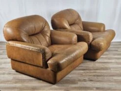 Cognac Leather Armchairs By Estasis Salotti - Meda -Chairly Shop 42323917 fdb4 4859 a2d8 3276646a7f91