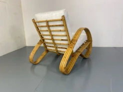 Fauteuil En Rotin De Rohé Noordwolde, Années 1950