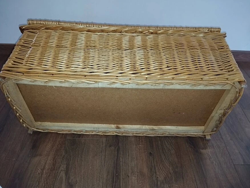 Vintage Wicker Chest Bench For Children 7 Vintage Wicker Chest Bench For Children - Image 5