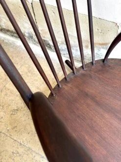 Dark Wooden Rocking Chair By Illum Wikkelso For Niels Eilersen, 1960s -Chairly Shop 48005944 6b16 4c0d 9f41 d209b8aaacbc