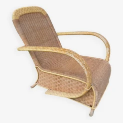 Vintage Rattan Armchair Art Deco Style Ep 30/40 -Chairly Shop 4802f7b3 cc05 498b 8d3b 46ef535b60ff