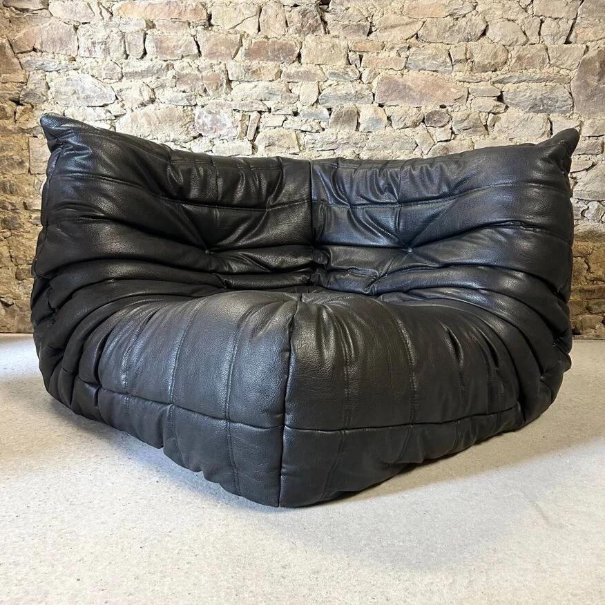 Togo Leather Corner Armchair By Michel Ducaroy For Ligne Roset 5 Togo Leather Corner Armchair By Michel Ducaroy For Ligne Roset - Image 3