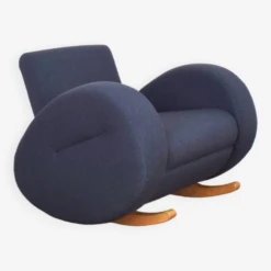 Mid-Century German Rocking Chair From Bretz, 1980s -Chairly Shop 497a0808 ef7c 4206 97d3 ec6fd87309e9