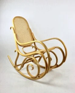 Vintage Natural Wood Rocking Chair Natural Rafia -Chairly Shop 4ae86787 016b 49b0 93d5 6d58f05af531