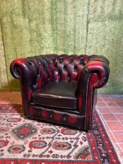 Chesterfield Red Leather Tub Chair English -Chairly Shop 4c7db196 4831 4c22 b074 add55c0e683c