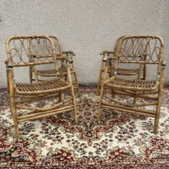 Rattan And Bamboo Folding Armchairs Valencia Spain 60'S -Chairly Shop 4d5b203c 4d3c 4f24 8eeb eb8e15a4a043