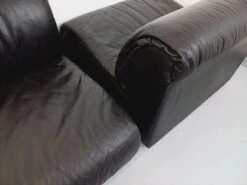 Set Of 3 Vintage Italian Delta Fireside Chairs In Black Leather From The 70s 37 Set Of 3 Vintage Italian Delta Fireside Chairs In Black Leather From The 70s -Chairly Shop 4fa4c5b1 9741 42b7 971f f9a559f6e9da