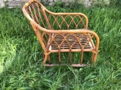 Vintage 60s/70s Bamboo Rattan Armchair