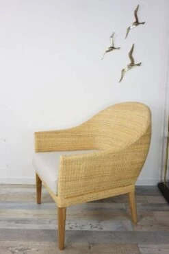 Pair Of Teak And Rattan Armchairs -Chairly Shop 5259f6d4 0391 4d56 9e25 d52c2f7d852b