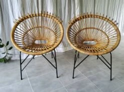 Pair Of 60s Rattan Armchairs -Chairly Shop 52ff3c01 b554 4027 8962 62974ca2ba3b