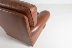 Pair Of Brown Leather Club Armchairs From 1970’s, Italy -Chairly Shop 532063db cb38 4db4 8351 79c5d953e549