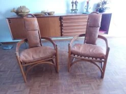 Set Of Two Bamboo Armchairs From The 50s, 60s -Chairly Shop 542a893e 0efb 4e9d ac77 01044653a6b8