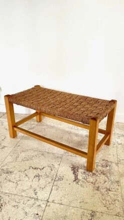 Stool Bench Wood And Rope Vintage Bohemian Spirit -Chairly Shop 543c5e4f 20aa 44b9 a50a 87c85e9a8be3