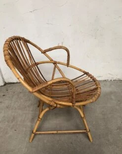 Armchair Rattan Bamboo Wicker 70s Vintage -Chairly Shop 56960c39 05f0 42ec a52d 974af935b10a