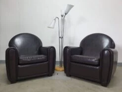 Club Leather Armchairs In Art Deco Style, 1970s, Europe -Chairly Shop 575676d2 c802 487a 8990 d0b75981ebfb