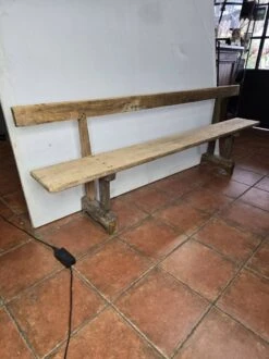 Farm Bench With Backrest