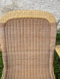 Vintage Rattan Armchair Art Deco Style Ep 30/40
