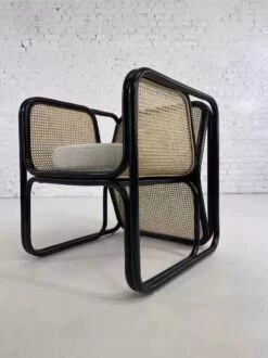 Cubic Armchair In Black Rattan And Canework -Chairly Shop 59cce1e3 55e8 414e 95f3 2fc23ec8d0f1