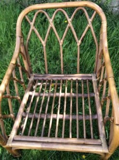 Vintage 60s/70s Bamboo Rattan Armchair -Chairly Shop 5ace797c 88e2 4d8d bf0e 0e104e6422fc