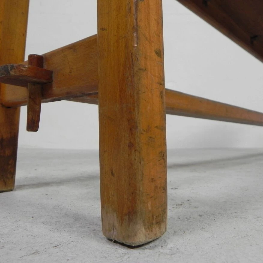 150 Cm Long Wooden Bench, 1950s 13 150 Cm Long Wooden Bench, 1950s - Image 11