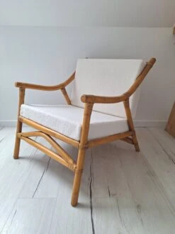 Bamboo And Terry Fabric Armchair -Chairly Shop 5e83d935 4a50 4bd8 8ba6 c0e19d526359