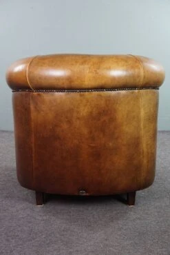 Sheepskin Club Armchair With A Fixed Seat Cushion -Chairly Shop 61179899 d3af 497e 95e2 7e7ba7e44651