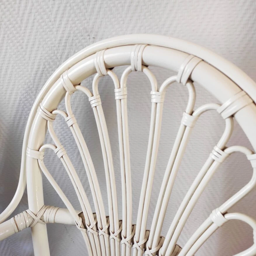 Pair Of Vintage Rattan Armchairs 1970 11 Pair Of Vintage Rattan Armchairs 1970 - Image 9