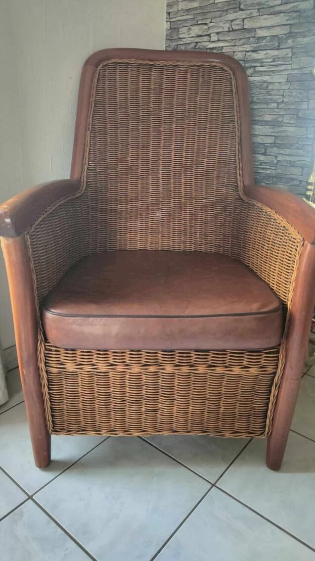 Vintage Rattan And Wicker Armchair 10 Vintage Rattan And Wicker Armchair - Image 8