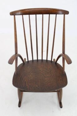 1960s Illum Wikkelso Gyngestol No. 3 Rocking Chair For Niels Eilersen, Denmark -Chairly Shop 64e64e4c c00b 4a03 a521 dfd2842fbf97