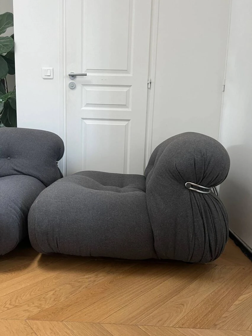 Pair Of Vintage Soriana Armchairs By Afra & Tobia Scarpa 7 Pair Of Vintage Soriana Armchairs By Afra & Tobia Scarpa - Image 5