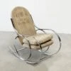 Chrome Rocking Chair With The Original Fabric -Chairly Shop 68681cb1 50fe 4882 a57e 6f968658ad4e