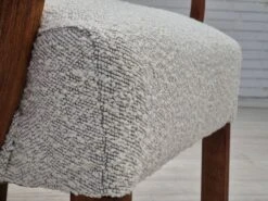 1960s, Reupholstered Danish Art-deco Armchair, Beech Wood, Leather. -Chairly Shop 69908e23 37b1 455e a063 9a44ac392f92