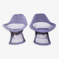 Pair Of Wicker Rattan Armchairs 1960 -Chairly Shop 6999ddbc c227 4601 9539 ce7e0030af55