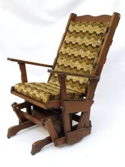Rocking Chair Vintage Wooden Rocking Chair 50s 60s