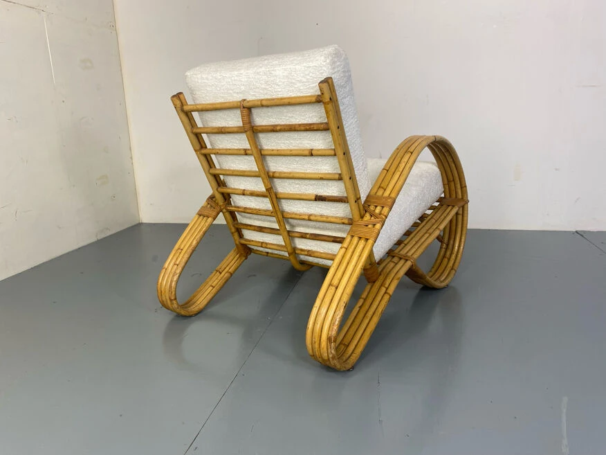 Fauteuil En Rotin De Rohé Noordwolde, Années 1950 7 Fauteuil En Rotin De Rohé Noordwolde, Années 1950 - Image 5