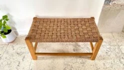 Stool Bench Wood And Rope Vintage Bohemian Spirit -Chairly Shop 6d8f2d4e 8314 4415 a072 d0ad29d8b399